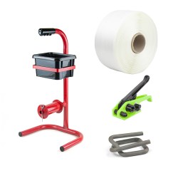 Corded polyester strapping kit - ultimate warehouse strapping solution 